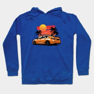 Orange Civic SI Sunset Palms Hoodie